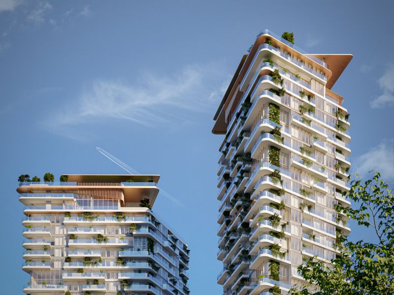 Soulever residences positioned along Dubai's coastline